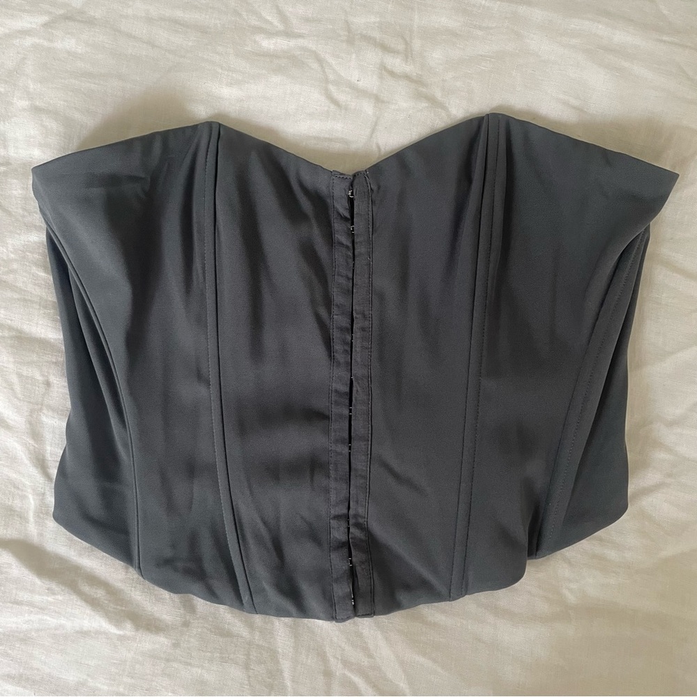 Grey Corset Top
